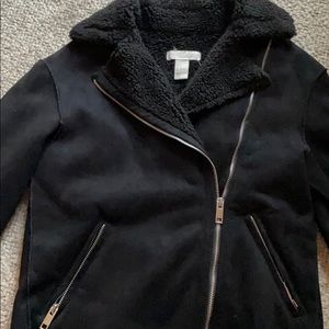 Black suede jacket